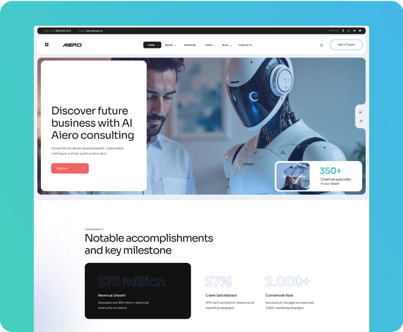 AI Agency & Technology HTML Template