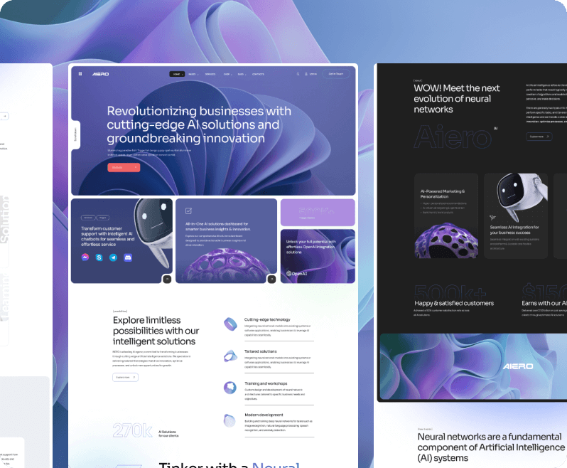 AI Agency & Technology HTML Template
